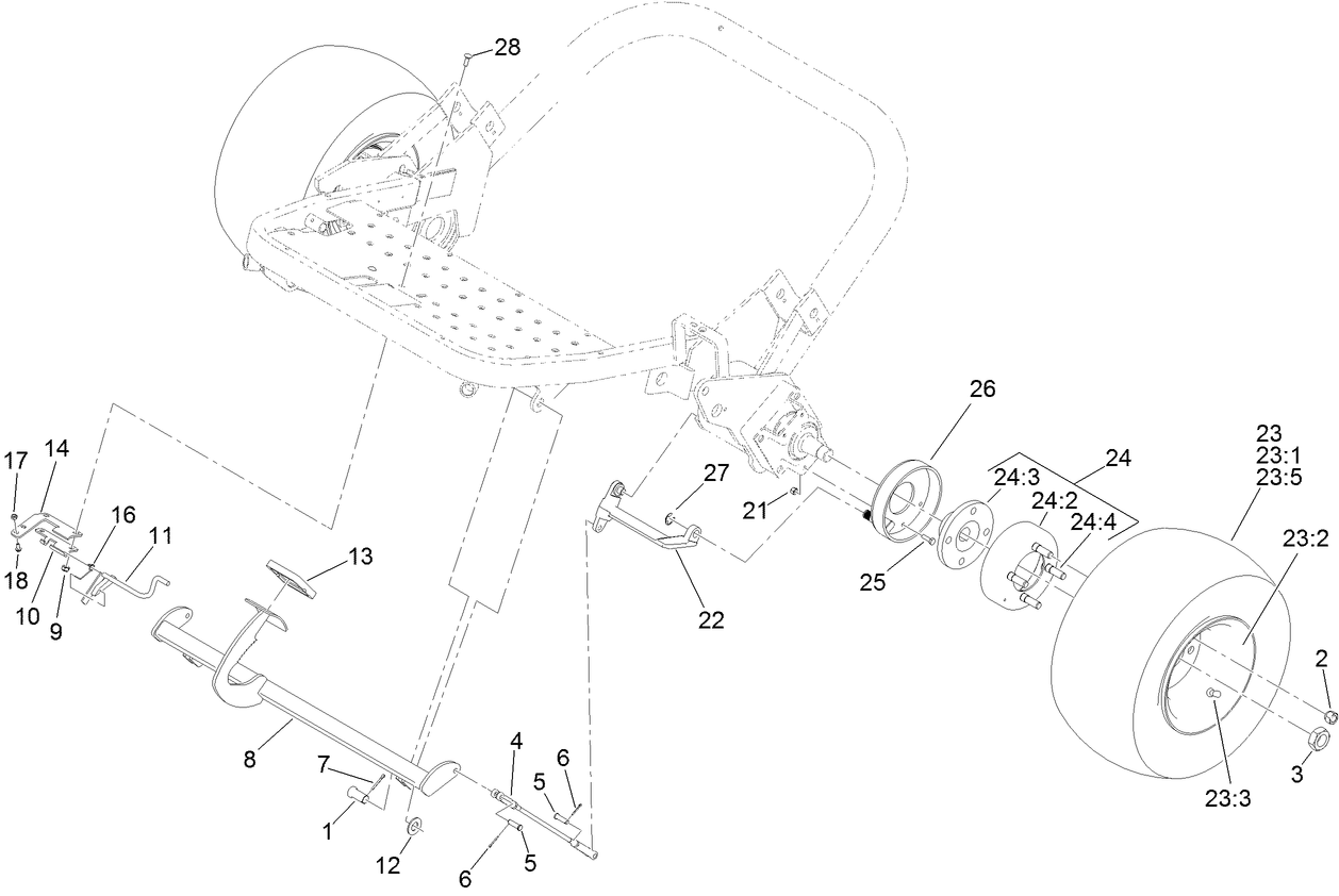 Front Wheel and Brake Assembly