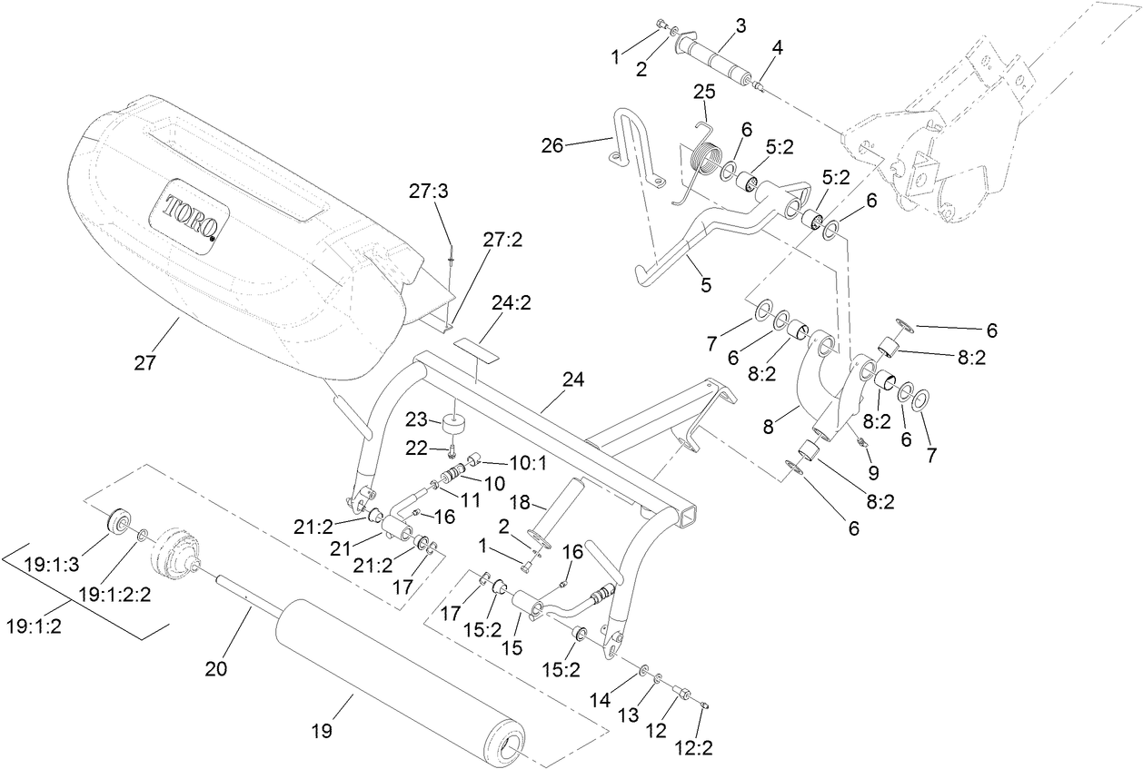 Right Pull Frame Assembly