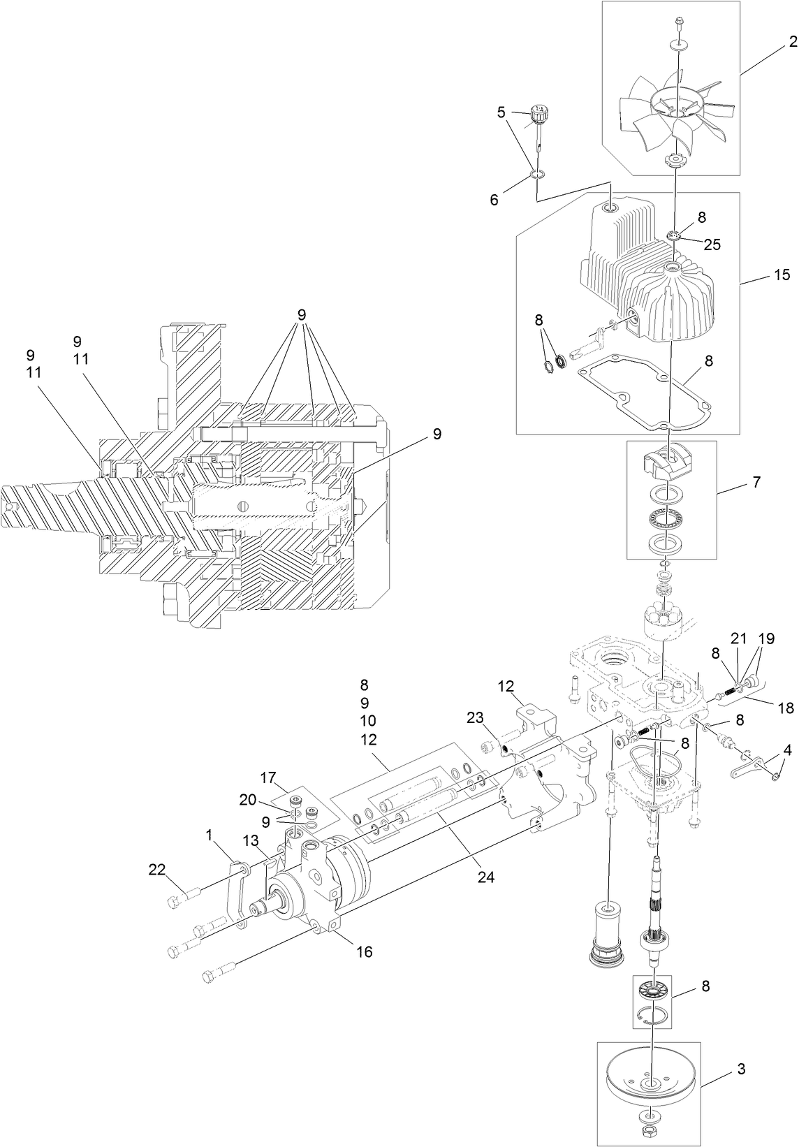 RH Hydro Assembly No. 126-1322