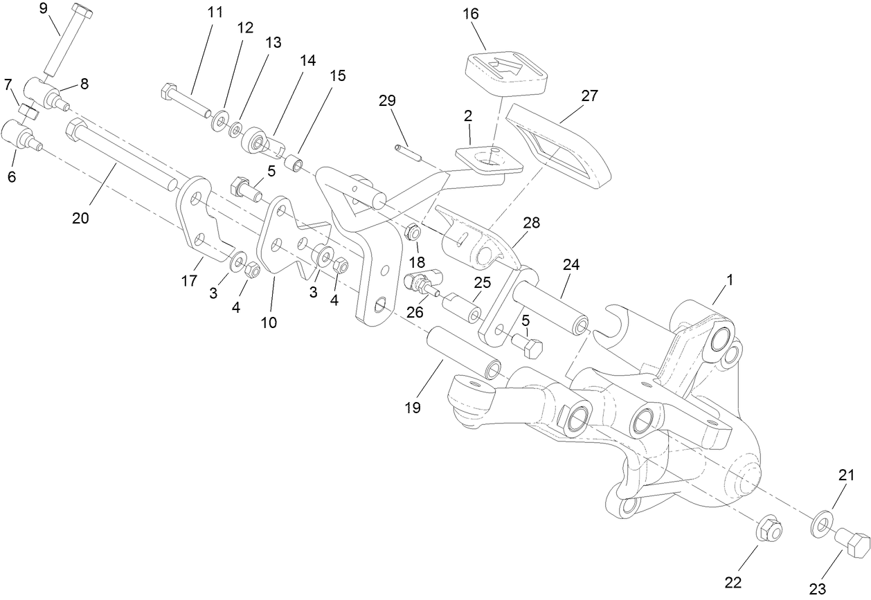 Right Hand Support Platform Assembly