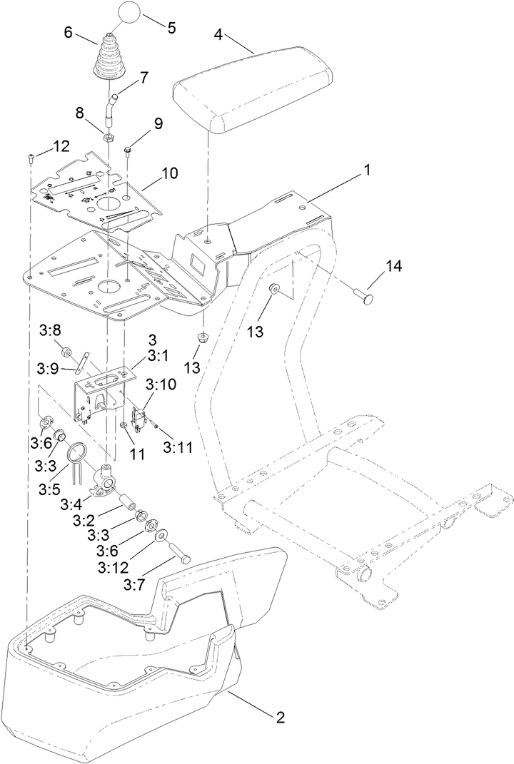Console and Reel Control Assembly