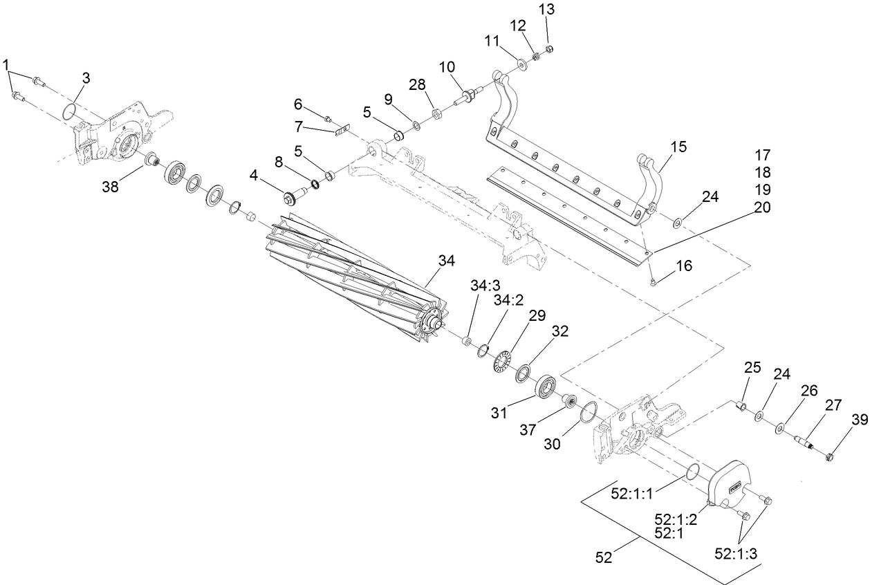 Reel and Bedbar Assembly