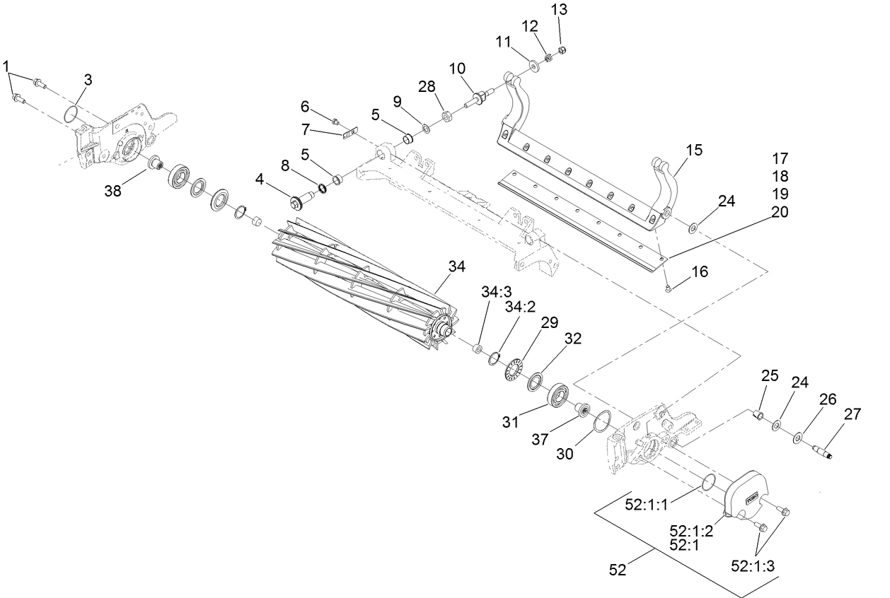 Reel and Bedbar Assembly