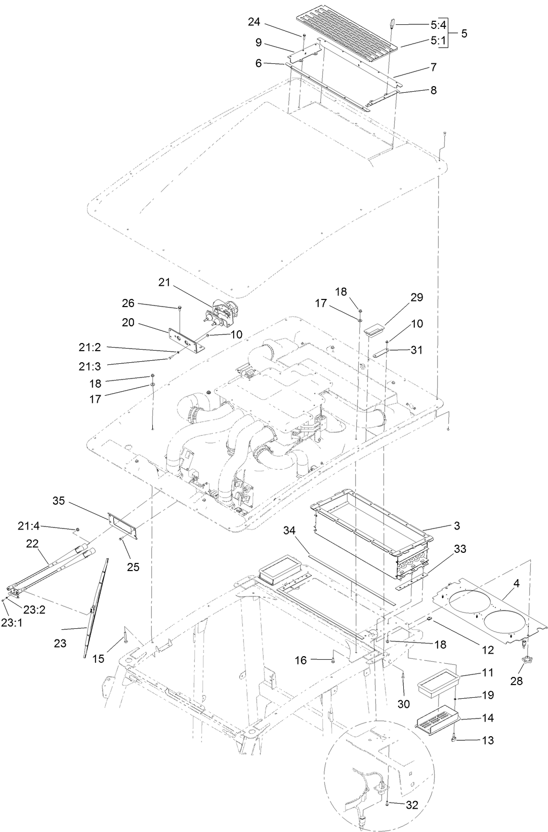 Cab Headliner Assembly