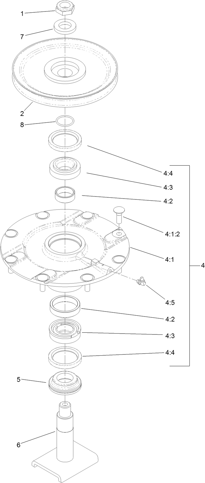 Low Driven Spindle Assembly No. 119-4776