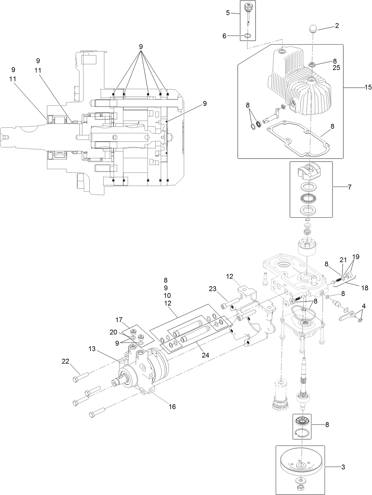 LH Hydro Assembly No. 126-1327