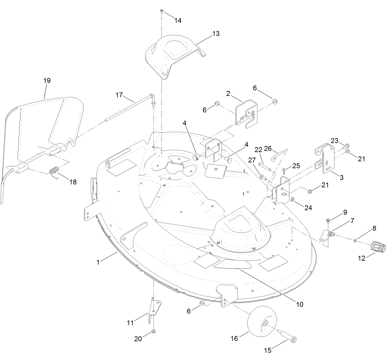 42 Inch Deck Assembly