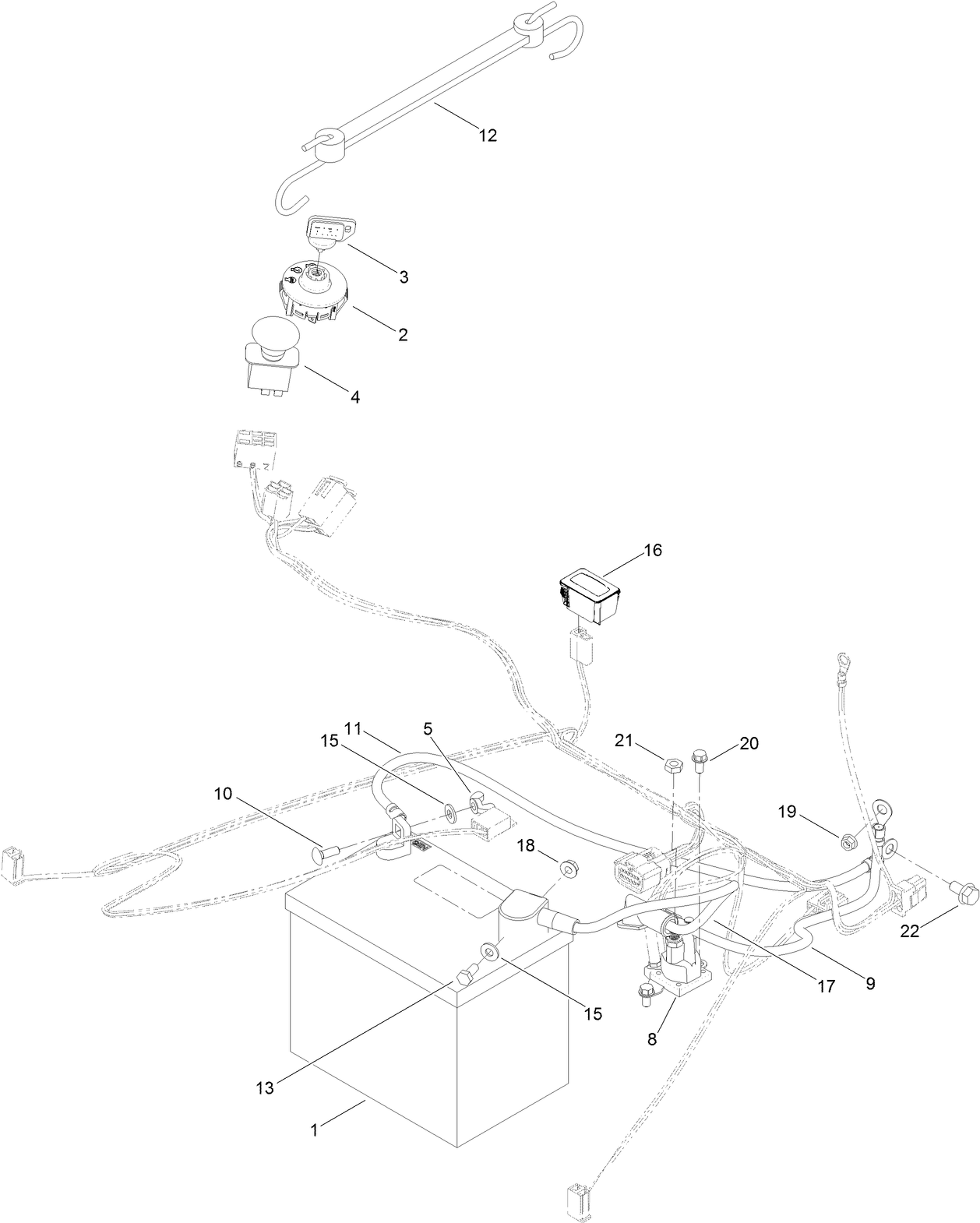Battery and Electrical Assembly