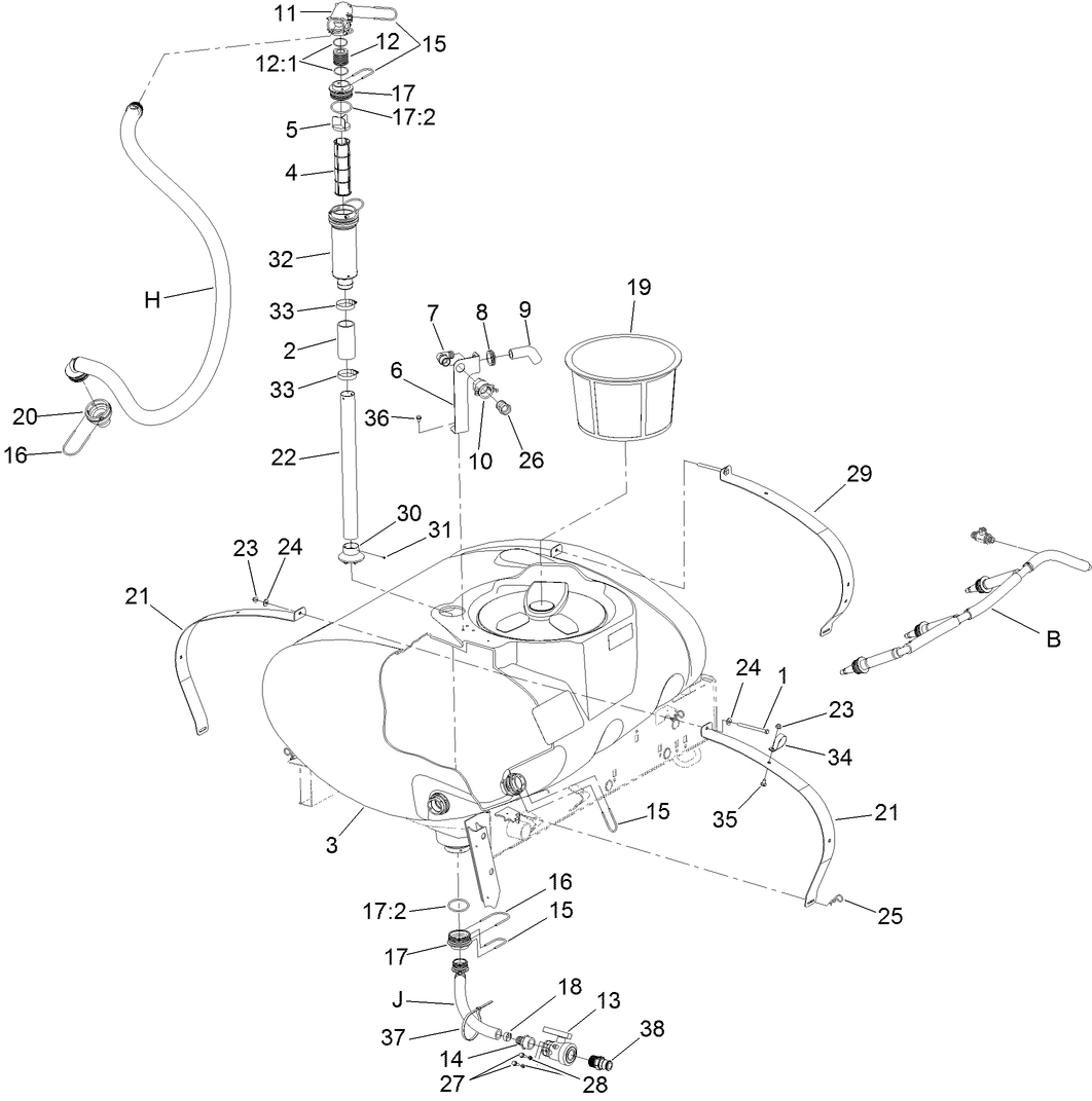Spray Tank Assembly
