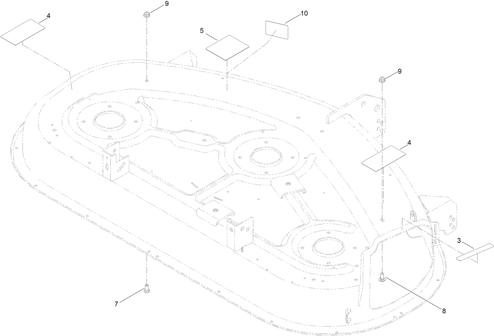 50 Inch Deck Decal Assembly No. 131-3606