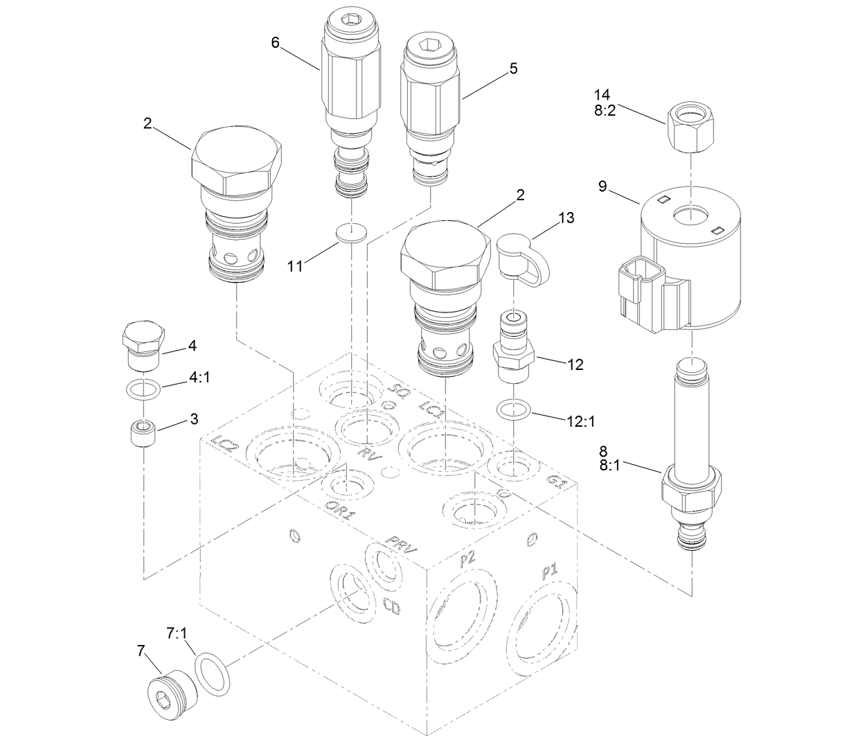 Hydraulic Manifold Assembly No. 132-1395