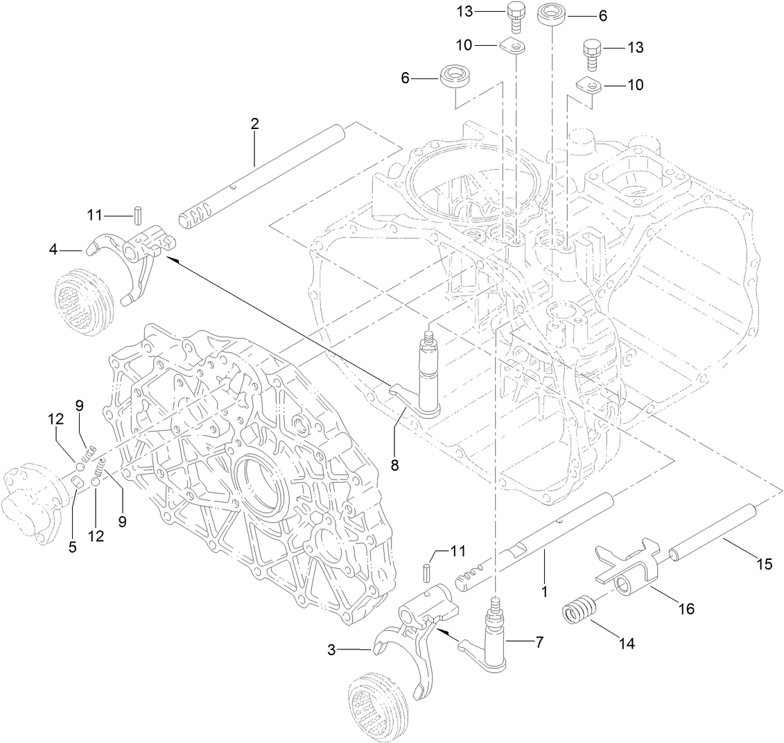 Main Shift Assembly Transaxle Assembly No. 120-7610