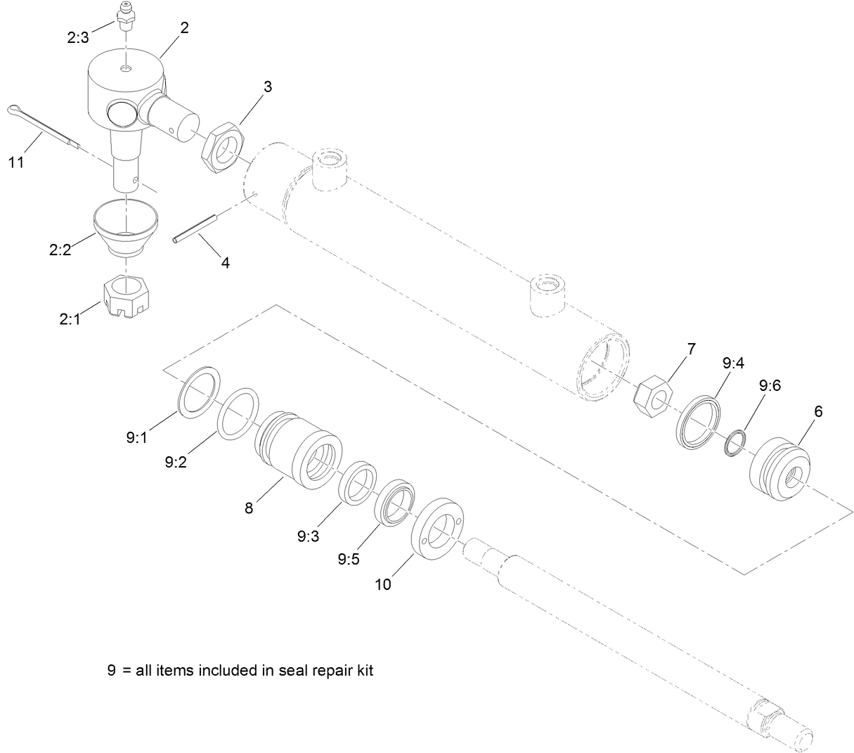 Hydraulic Cylinder Assembly No. 132-1308