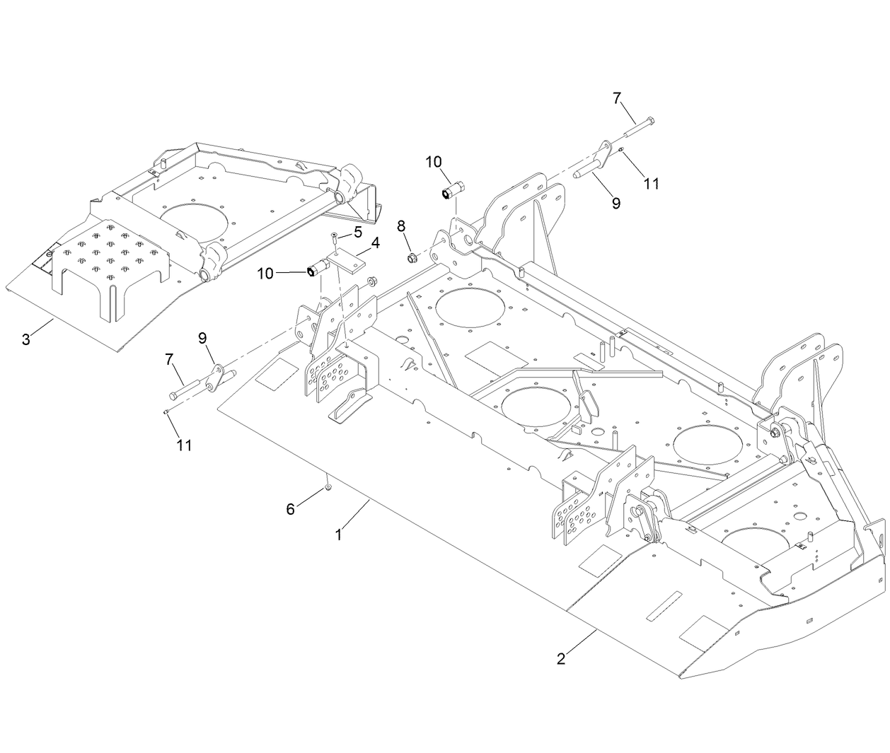 Center Front and Winglet Deck Assembly