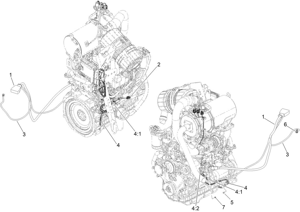 Battery and Engine Electrical Assembly