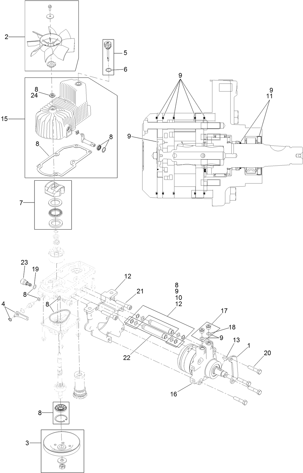 RH Hydro Assembly No. 126-1320