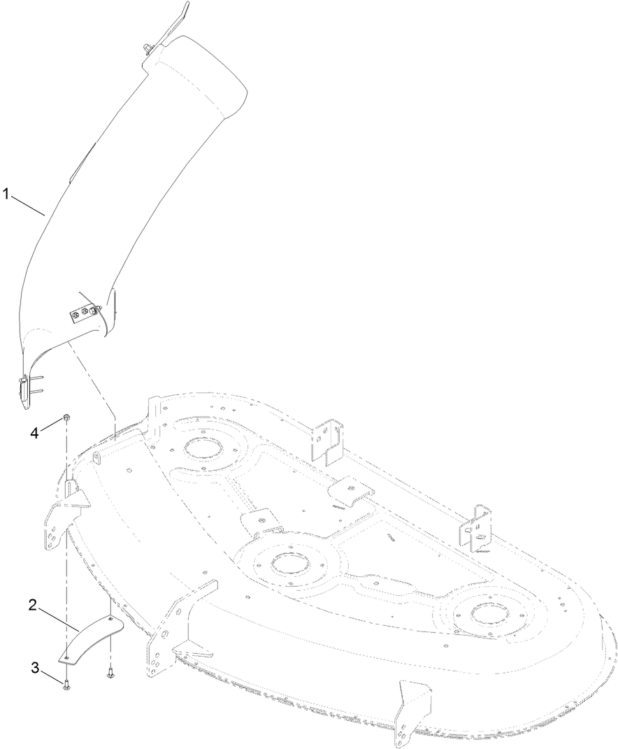 50 Inch Chute Mounting Assembly
