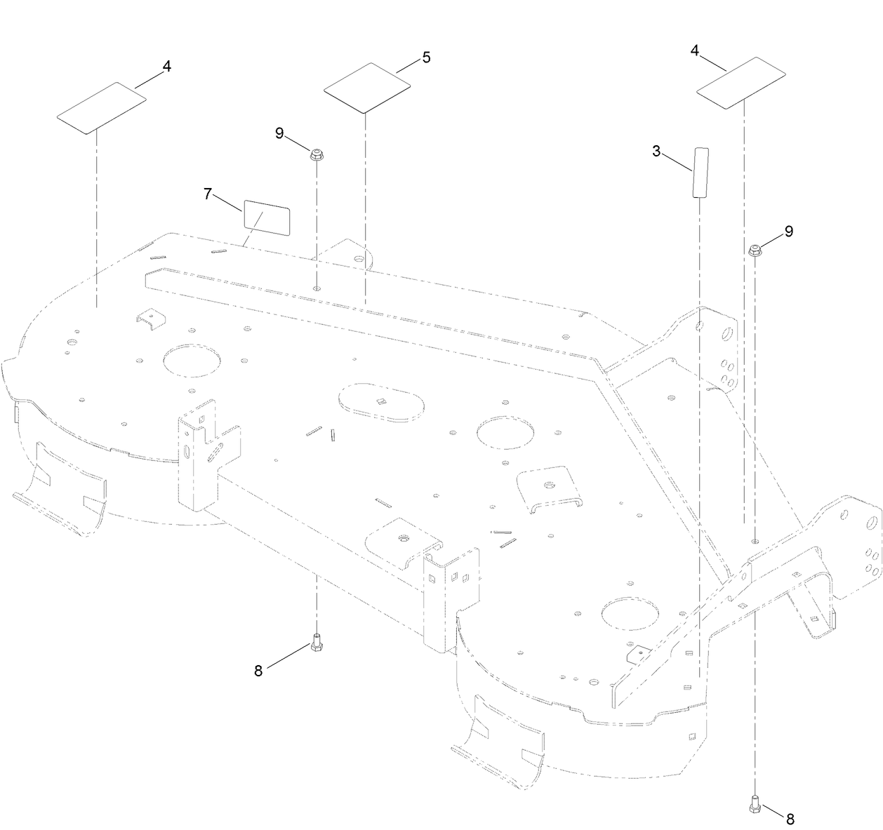 50 Inch Deck and Decal Assembly No. 131-3614