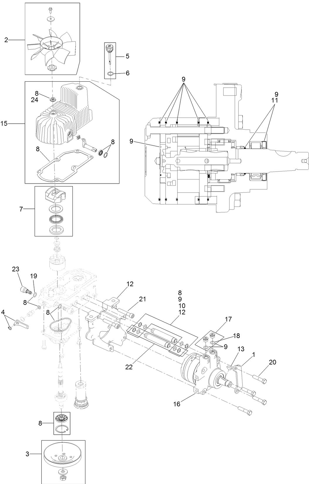 RH Hydro Assembly No. 126-1326