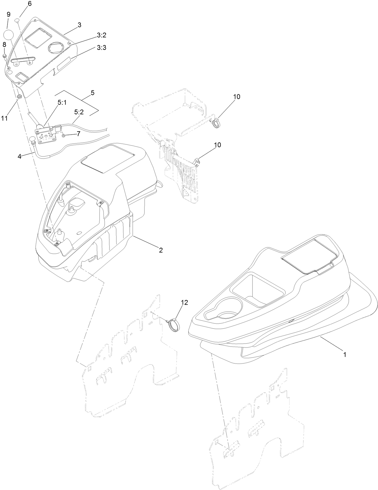 Console and Control Panel Assembly