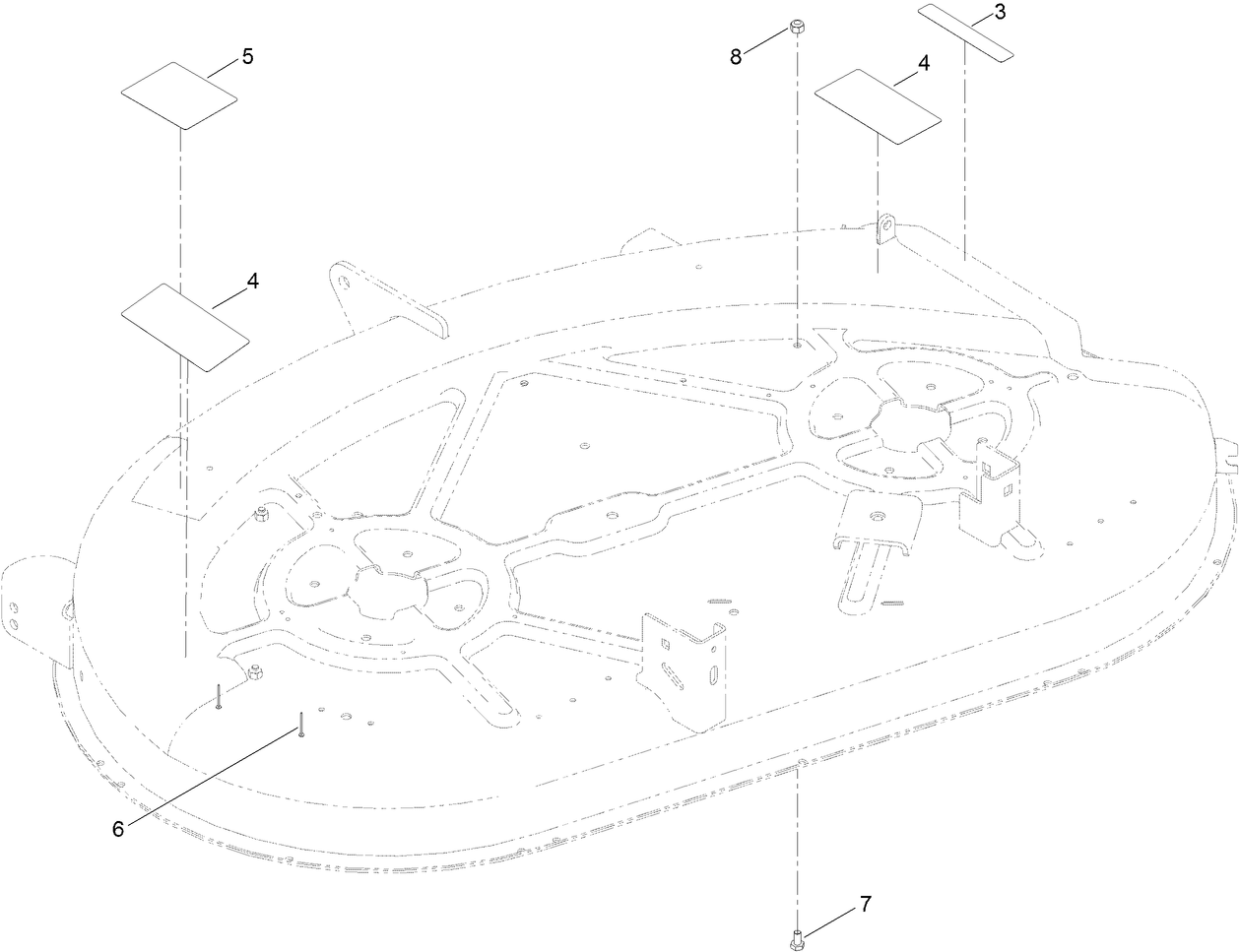 42 Inch Deck Decal Assembly No. 131-3604