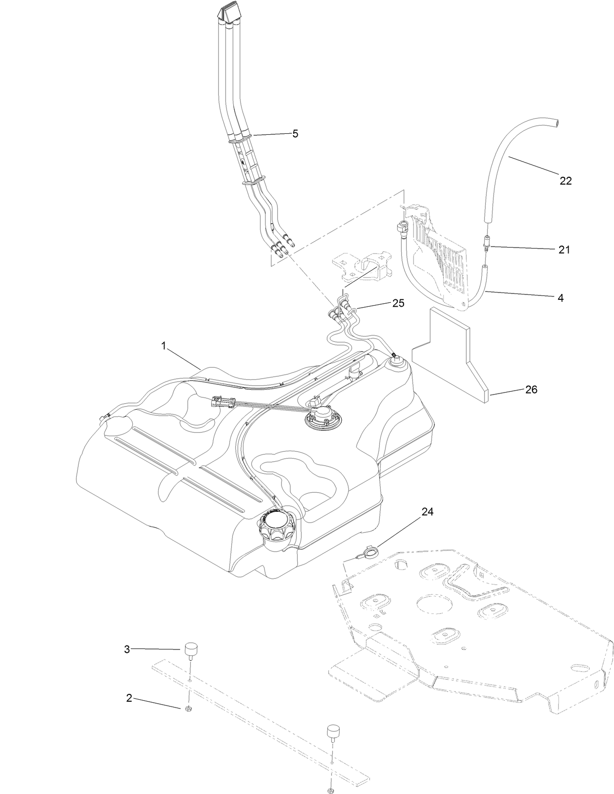 Fuel Tank Mounting Assembly
