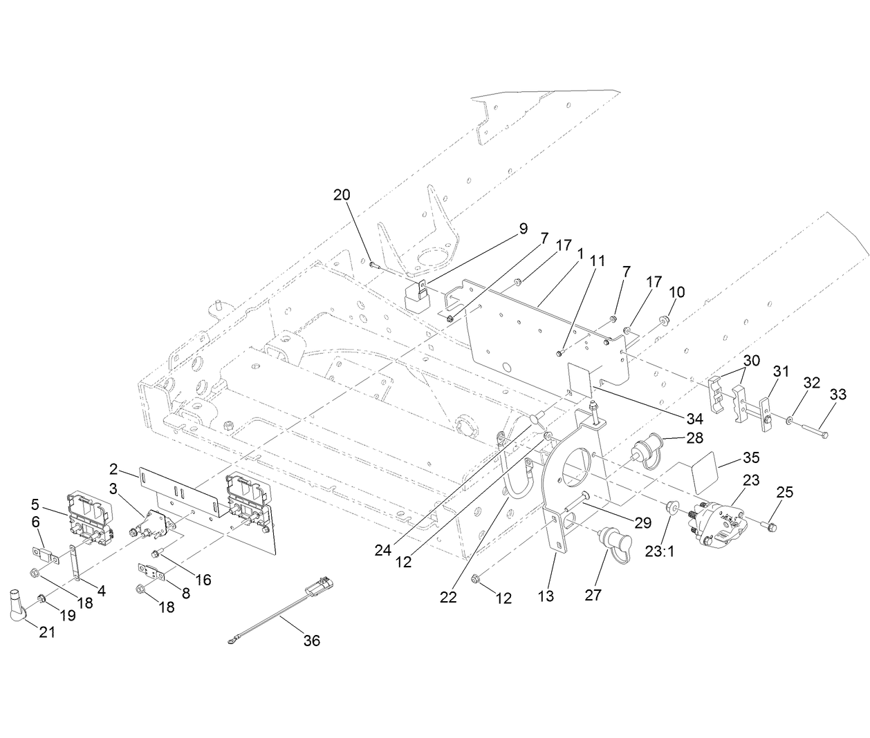 Rear Electrical Component Assembly