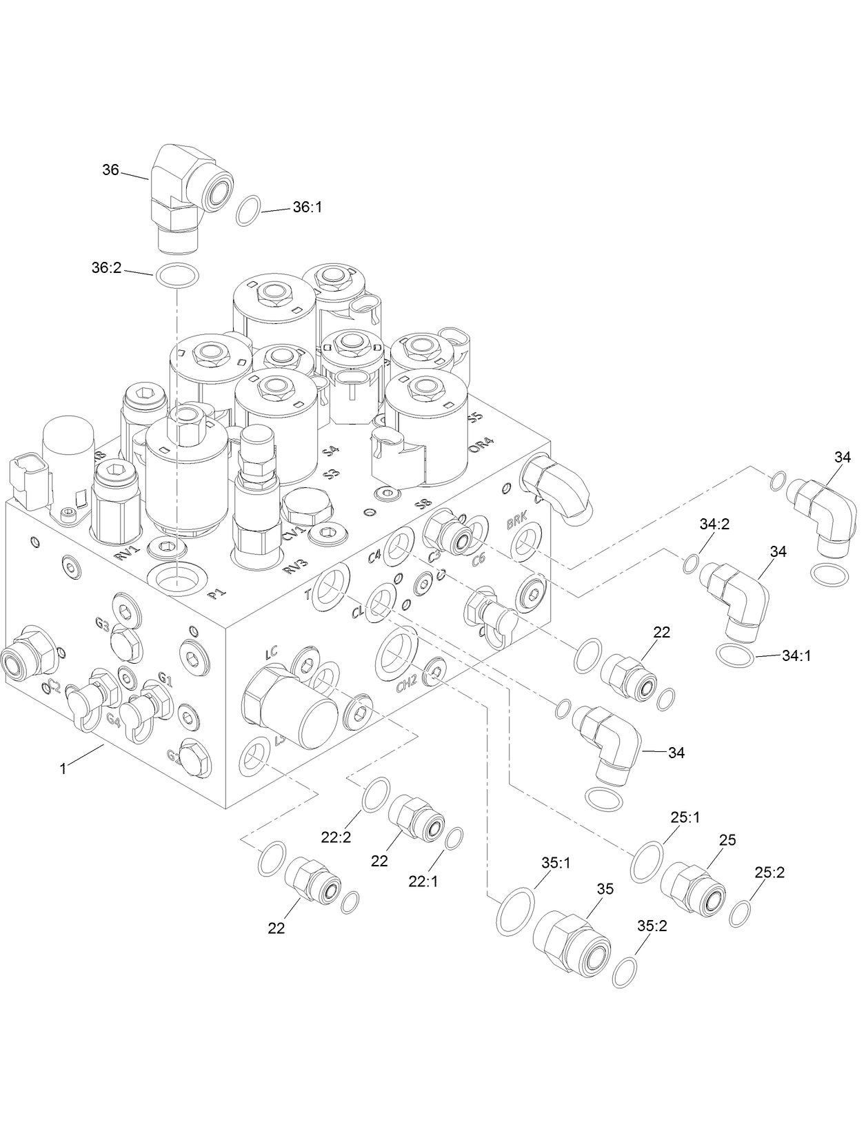 Steering/Lift Valve Assembly