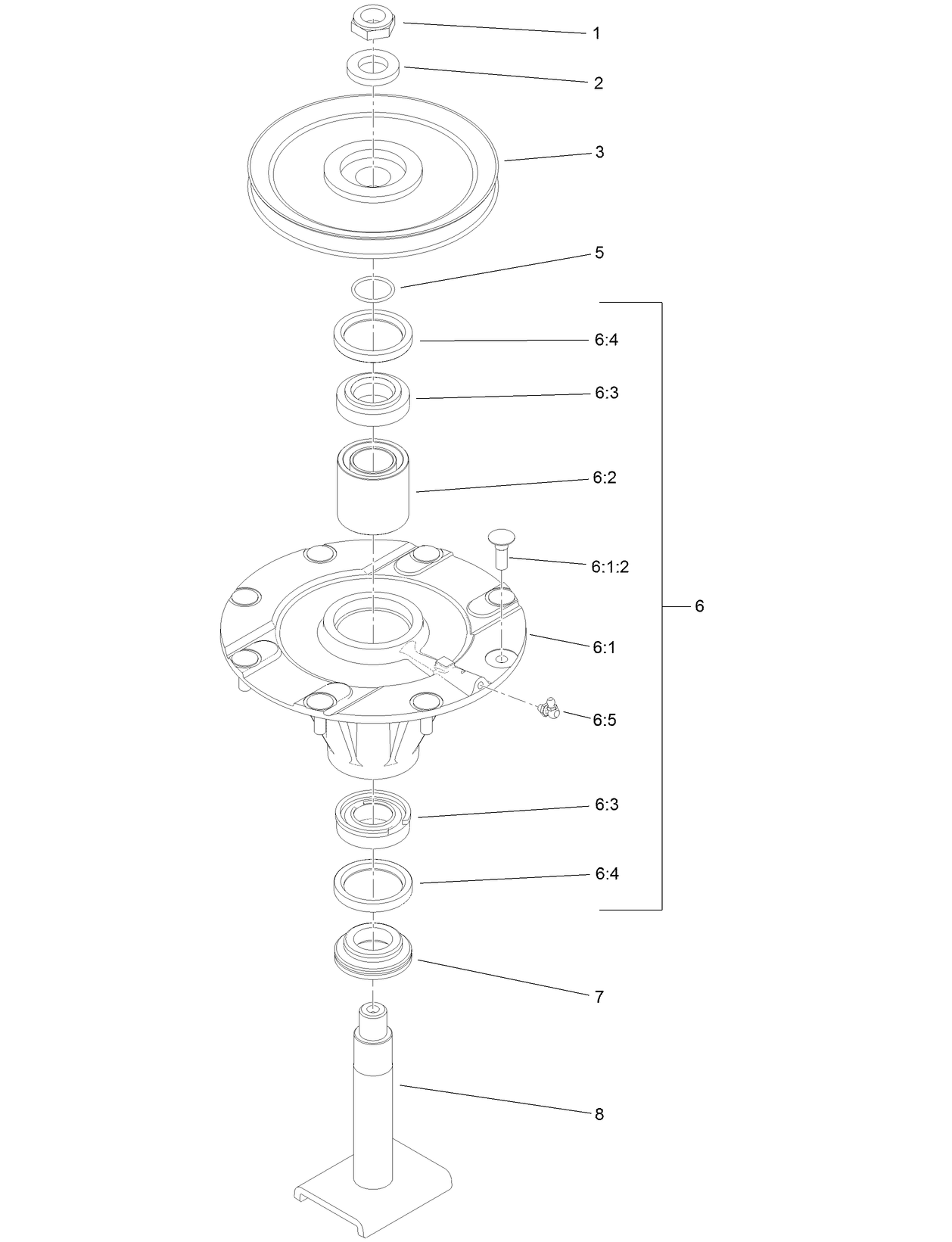 High Spindle Assembly No. 117-9233