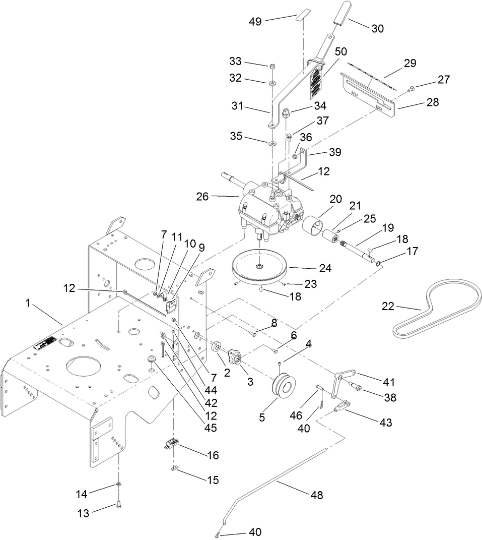 Frame and Transmission Assembly