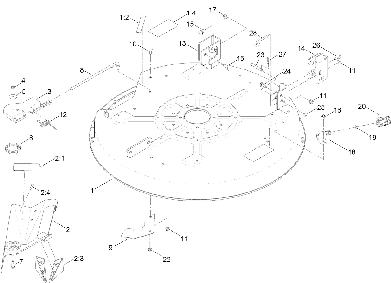 32 Inch Deck Assembly