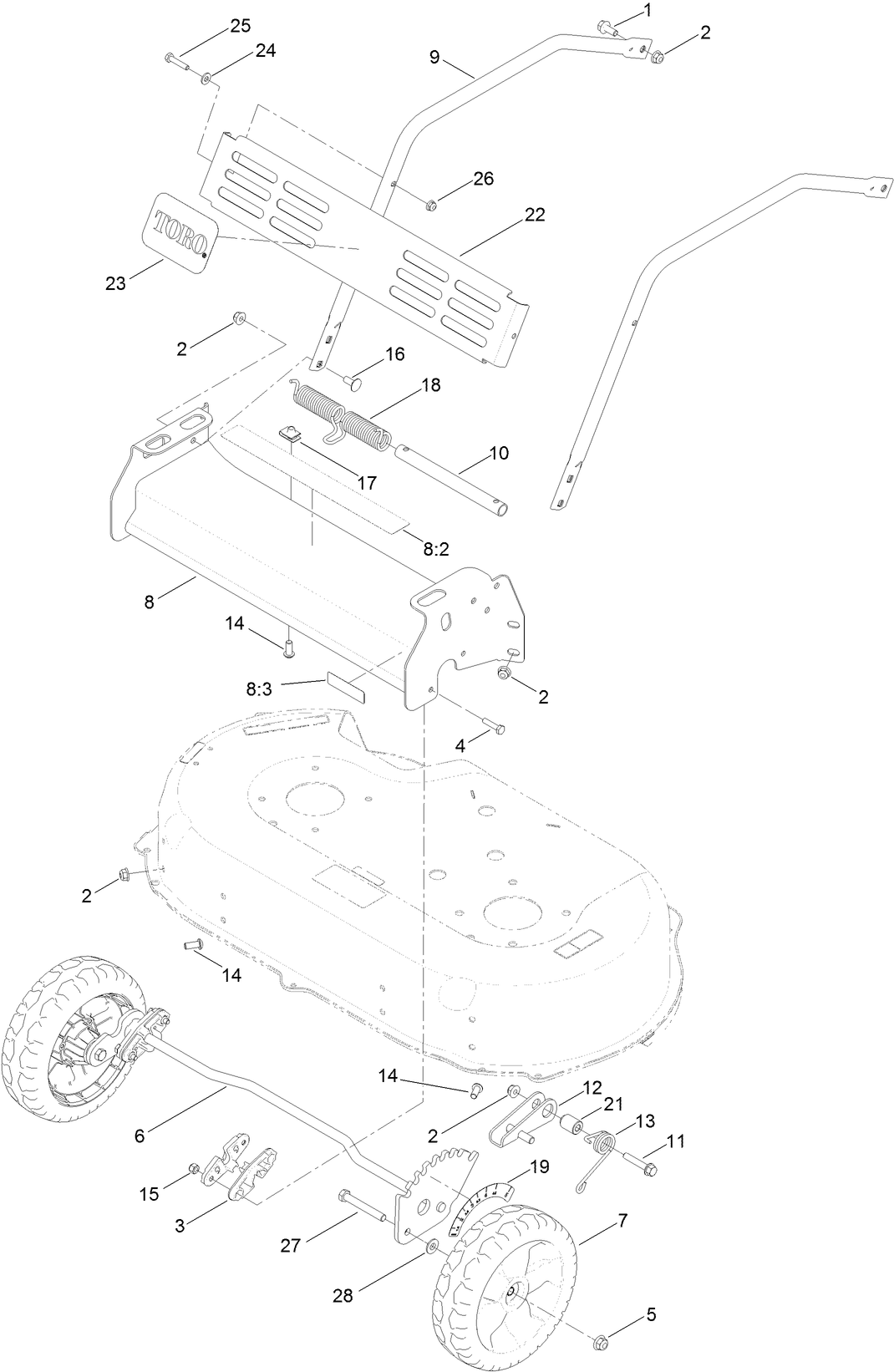Front Bumper and Wheel Assembly