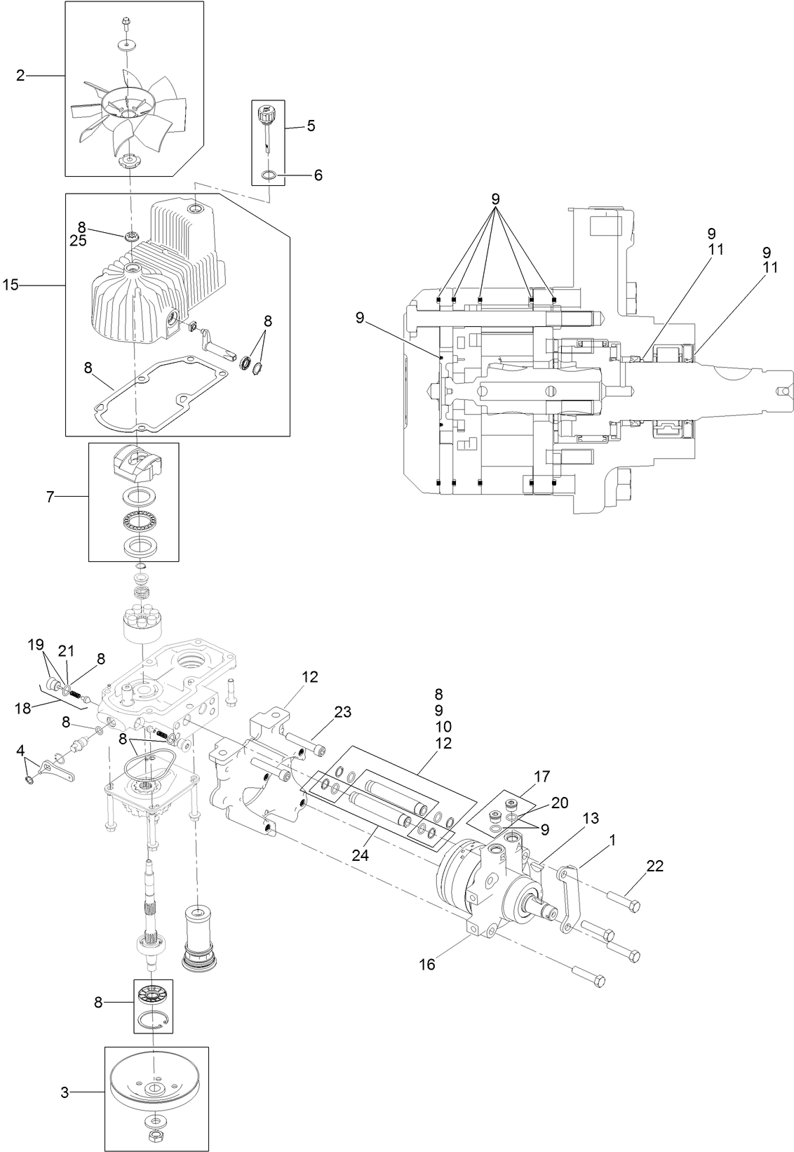 RH Hydro Assembly No. 126-1322