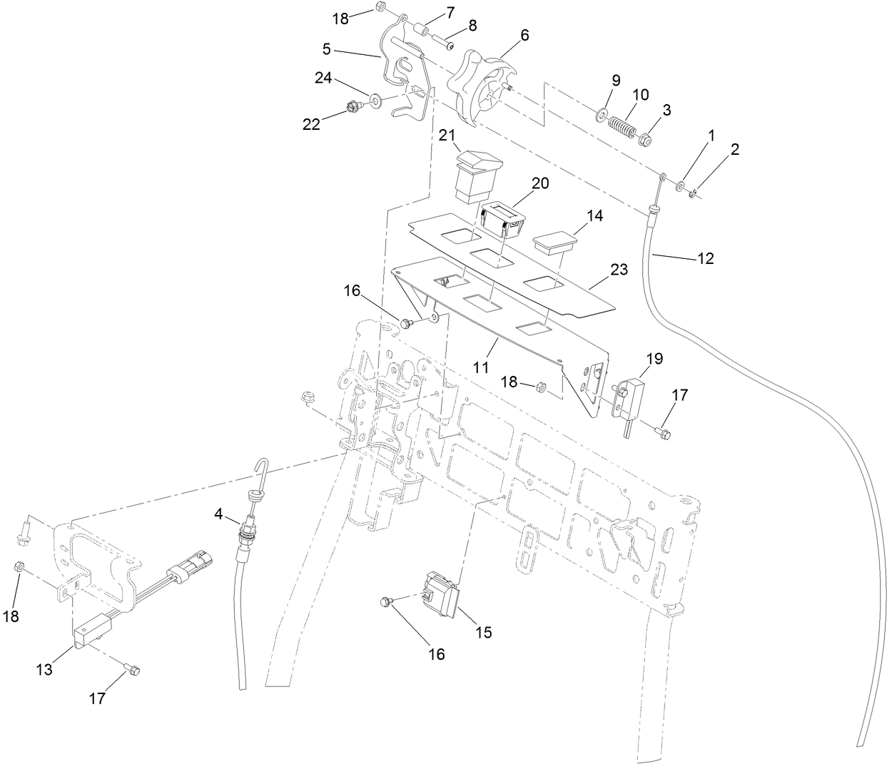 Throttle and Console Assembly