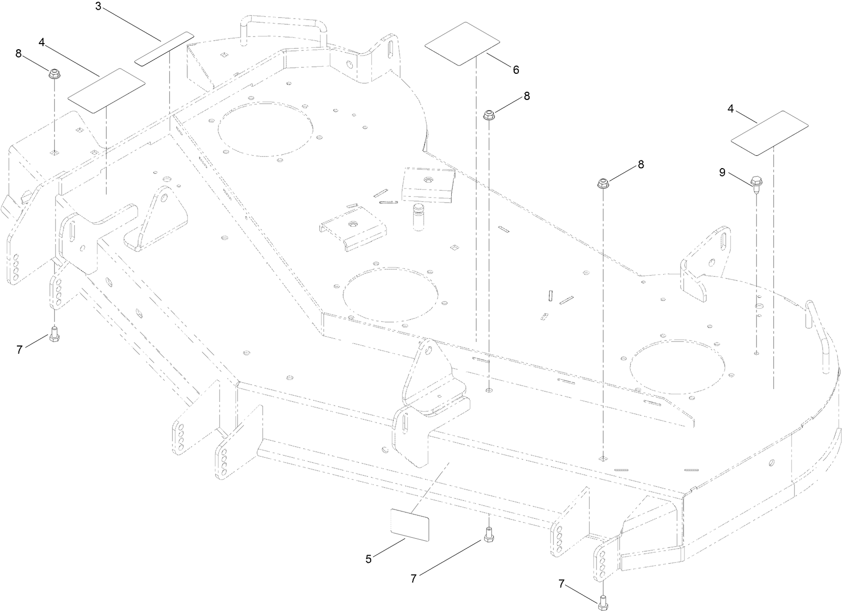 54 Inch Deck Assembly No. 131-4141