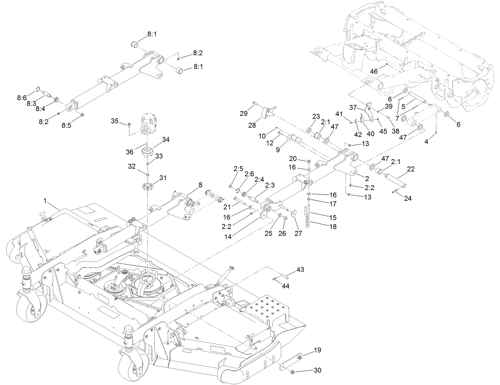 Center Front Deck Assembly