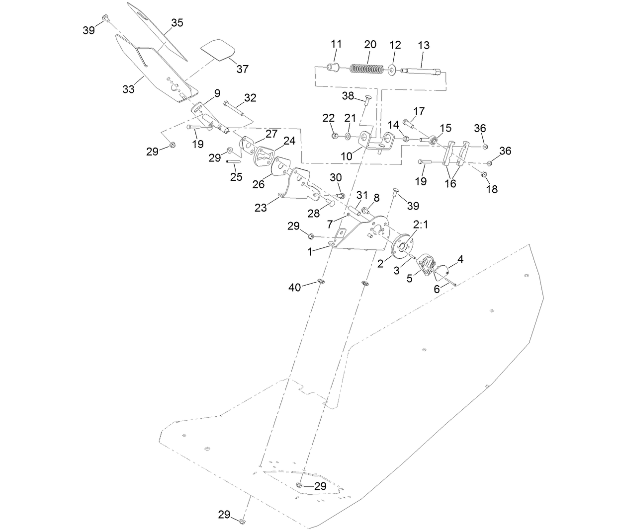 Traction Pedal Assembly