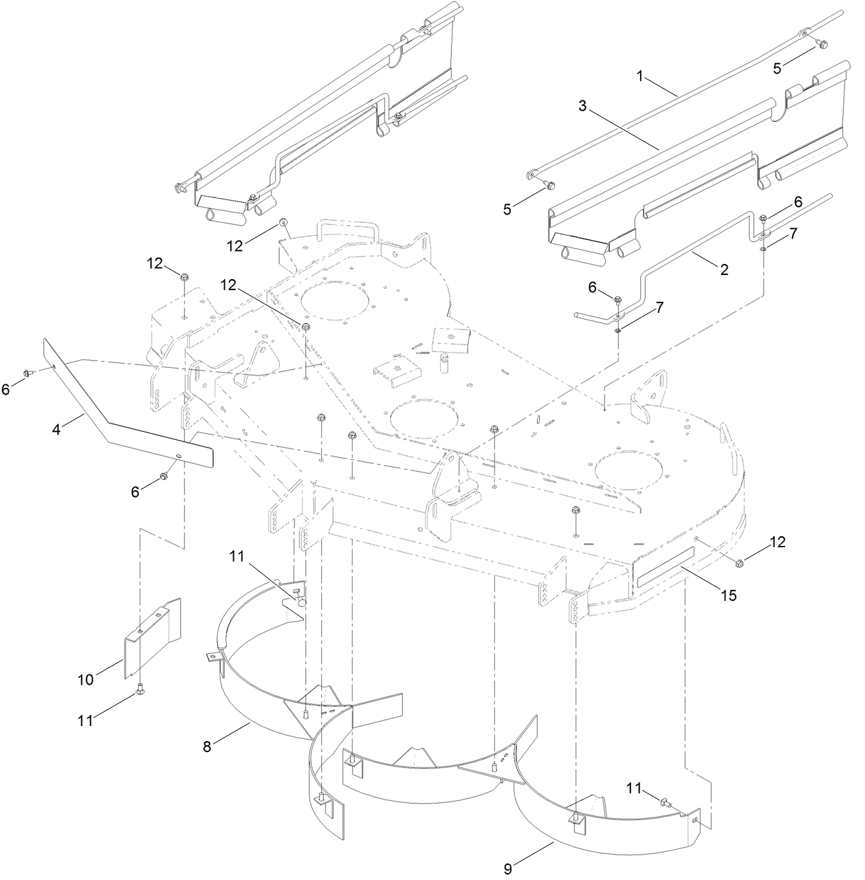 54 Inch Deck Baffle Assembly