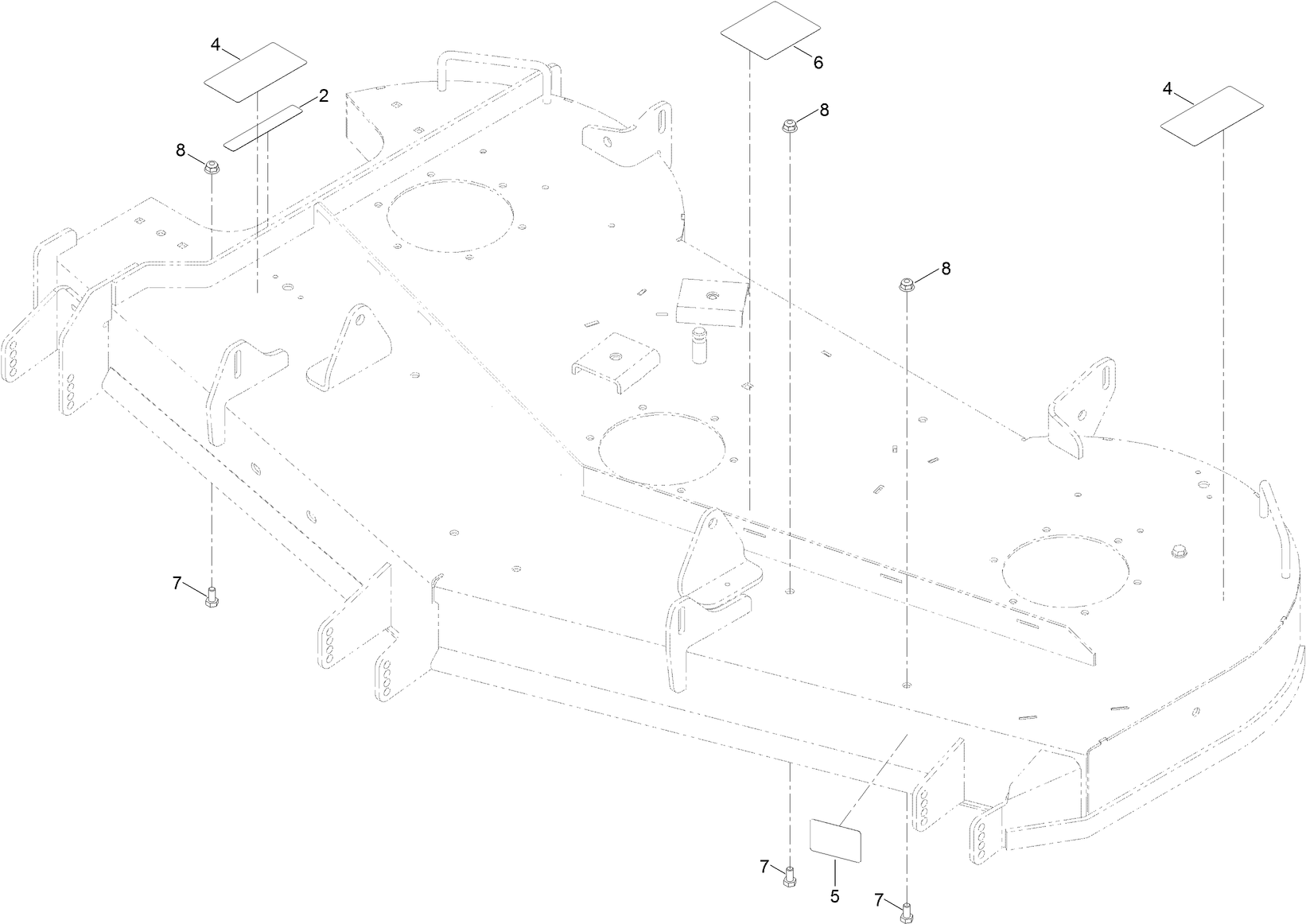 60 Inch Deck and Decal Assembly No. 127-3356