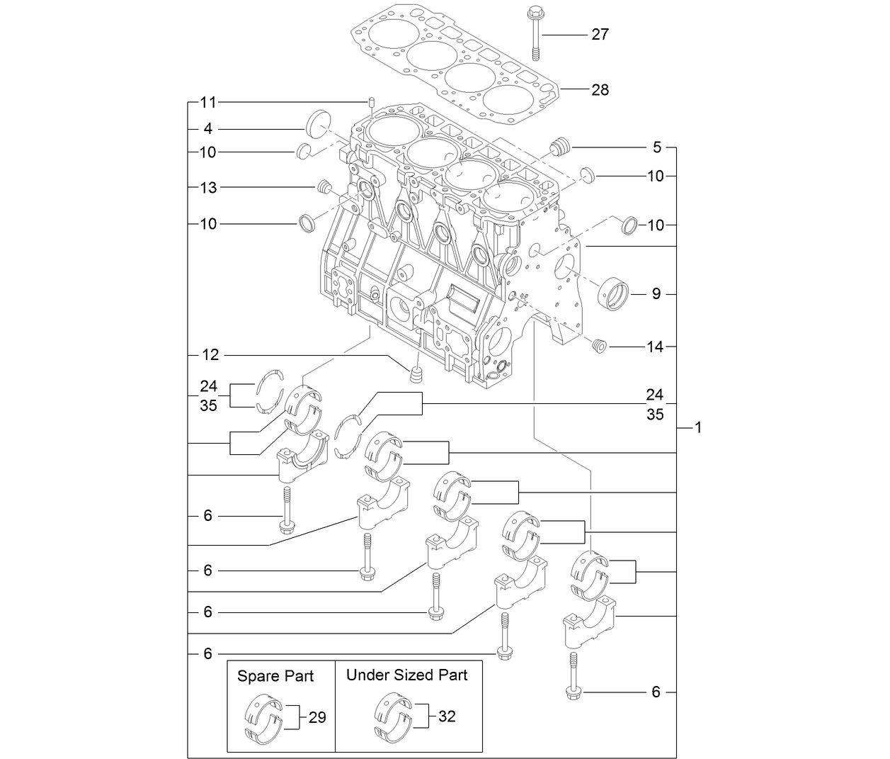 Cylinder Block Assembly