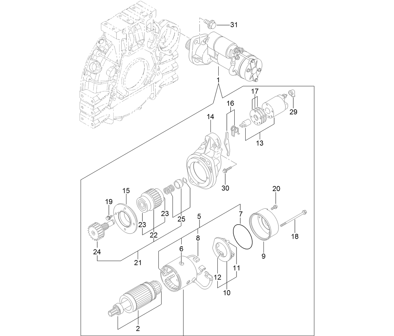 Starter Motor Assembly