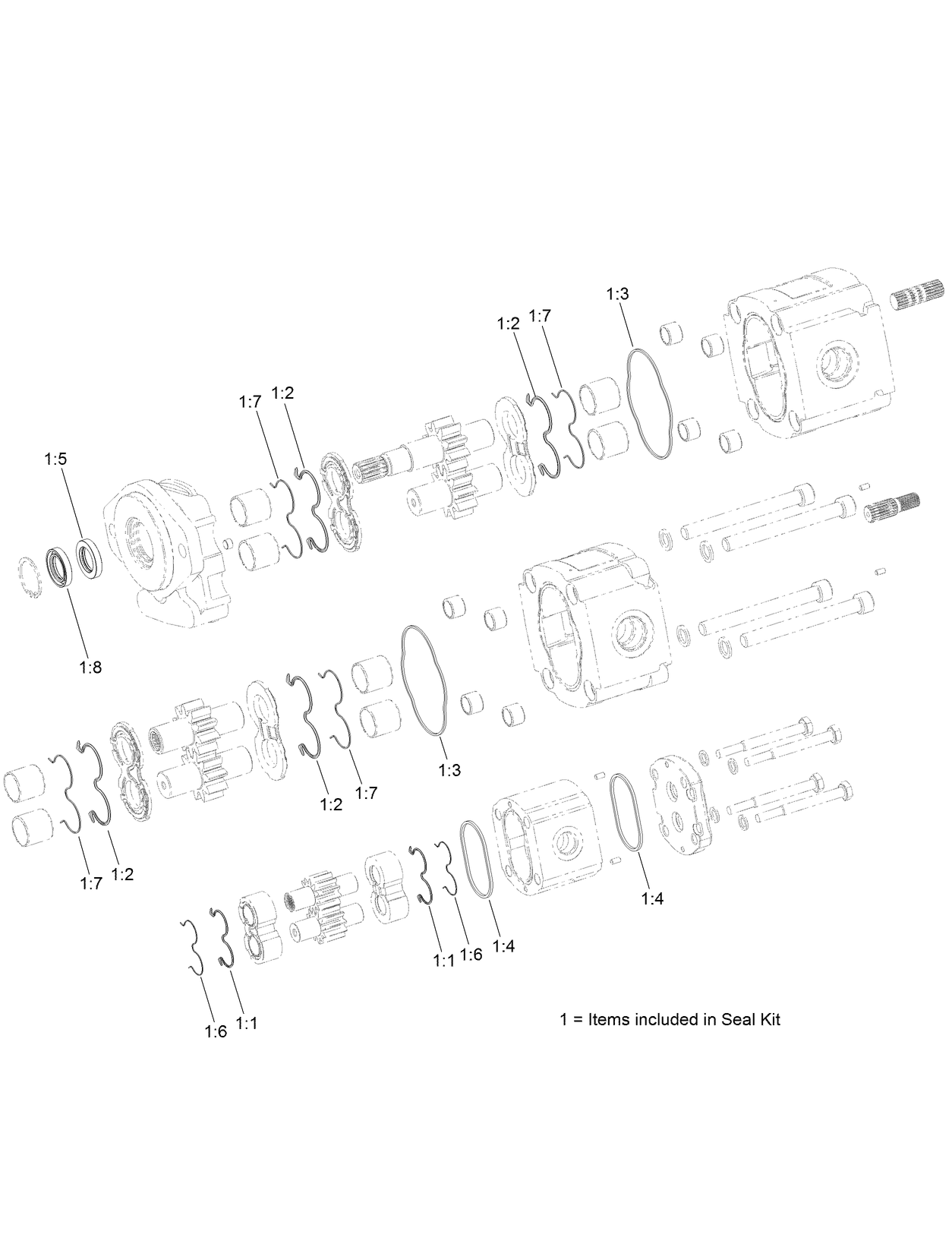 Hydraulic Gear Pump Assembly No. 130-2520