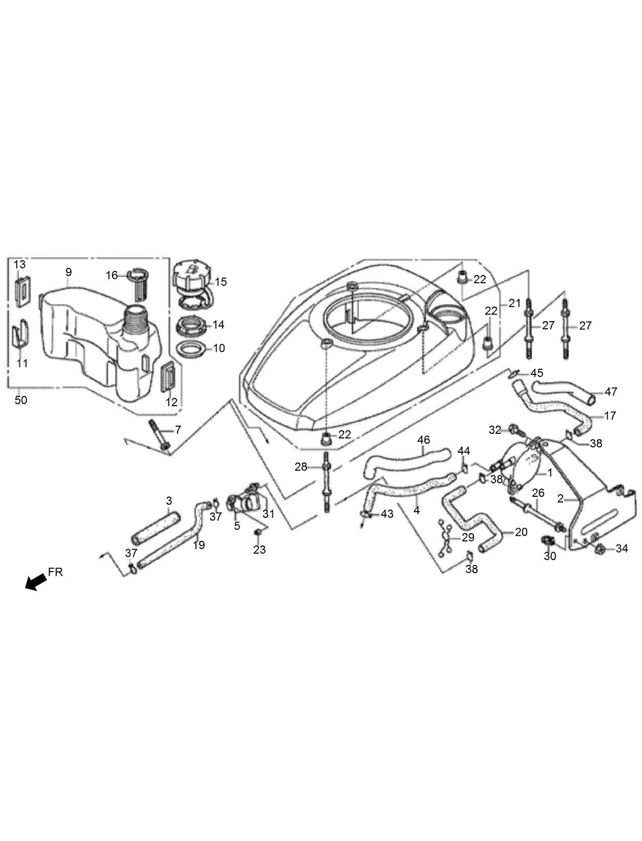 Fuel Tank and Fuel Pump Assembly