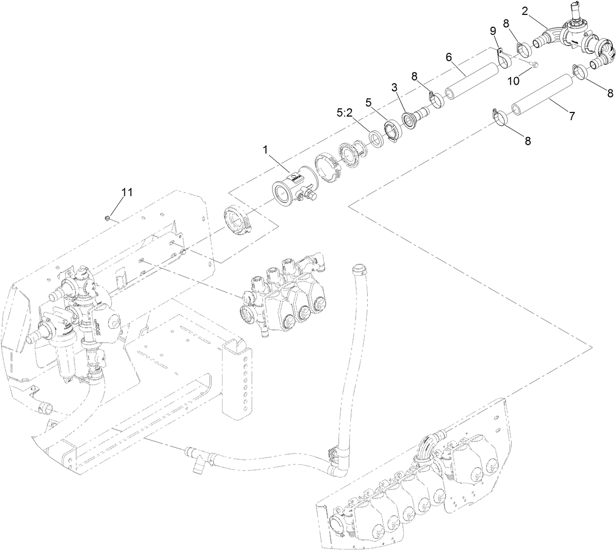Flow Meter and Connection Manifold Assembly
