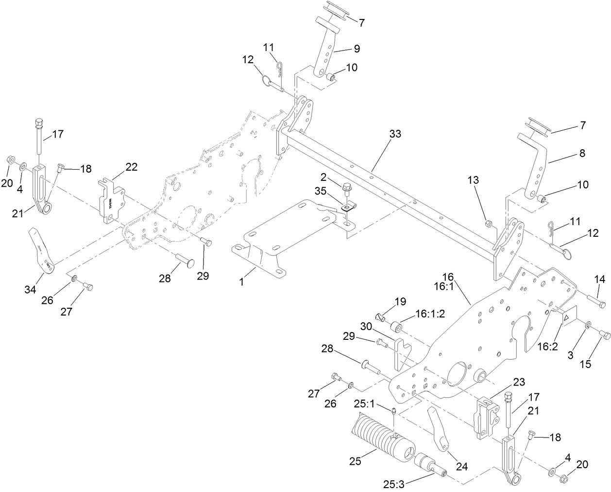Engine Mount and Frame Assembly