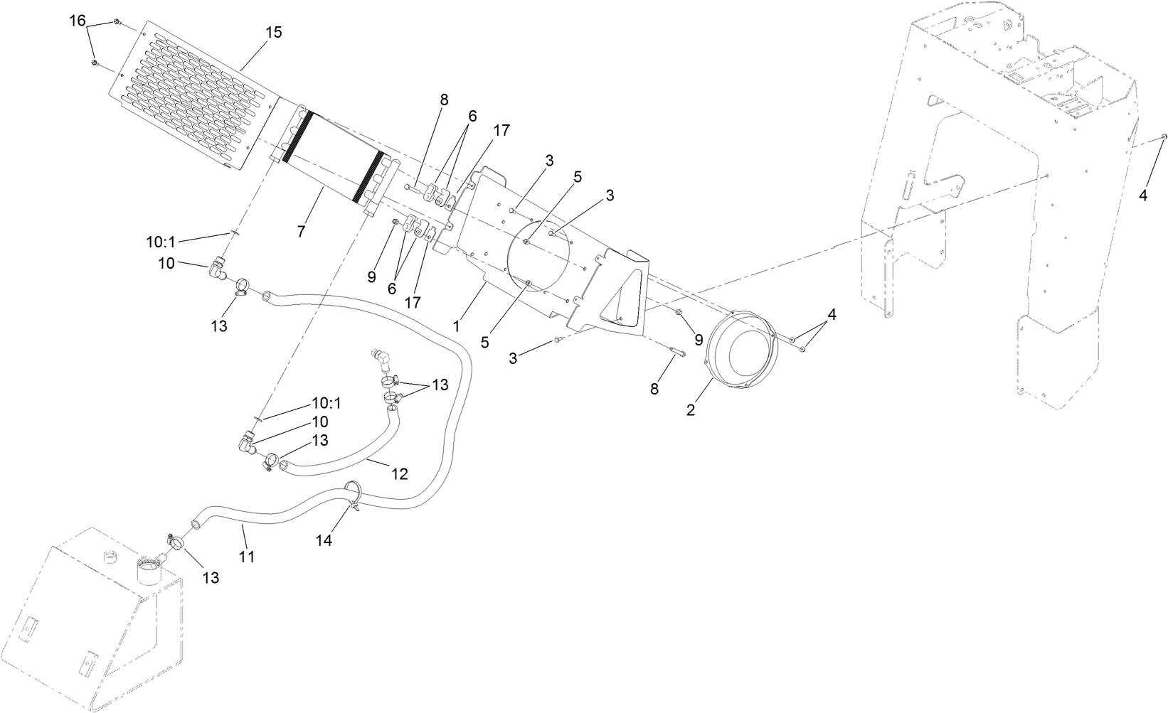 Hydraulic Oil Cooler Assembly