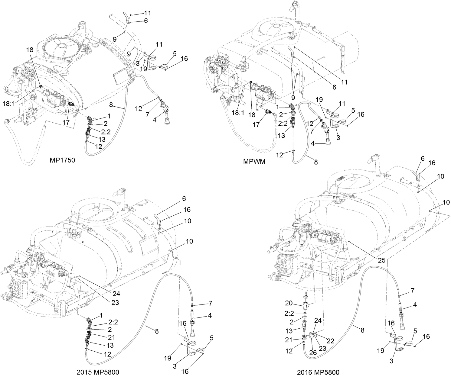 Hand Spray Wand Assembly