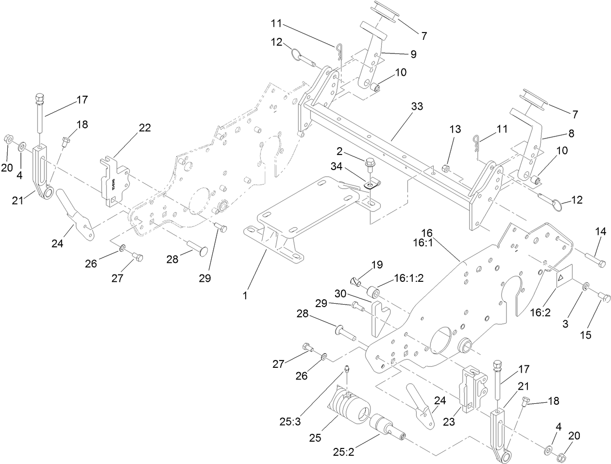Engine Mount and Frame Assembly
