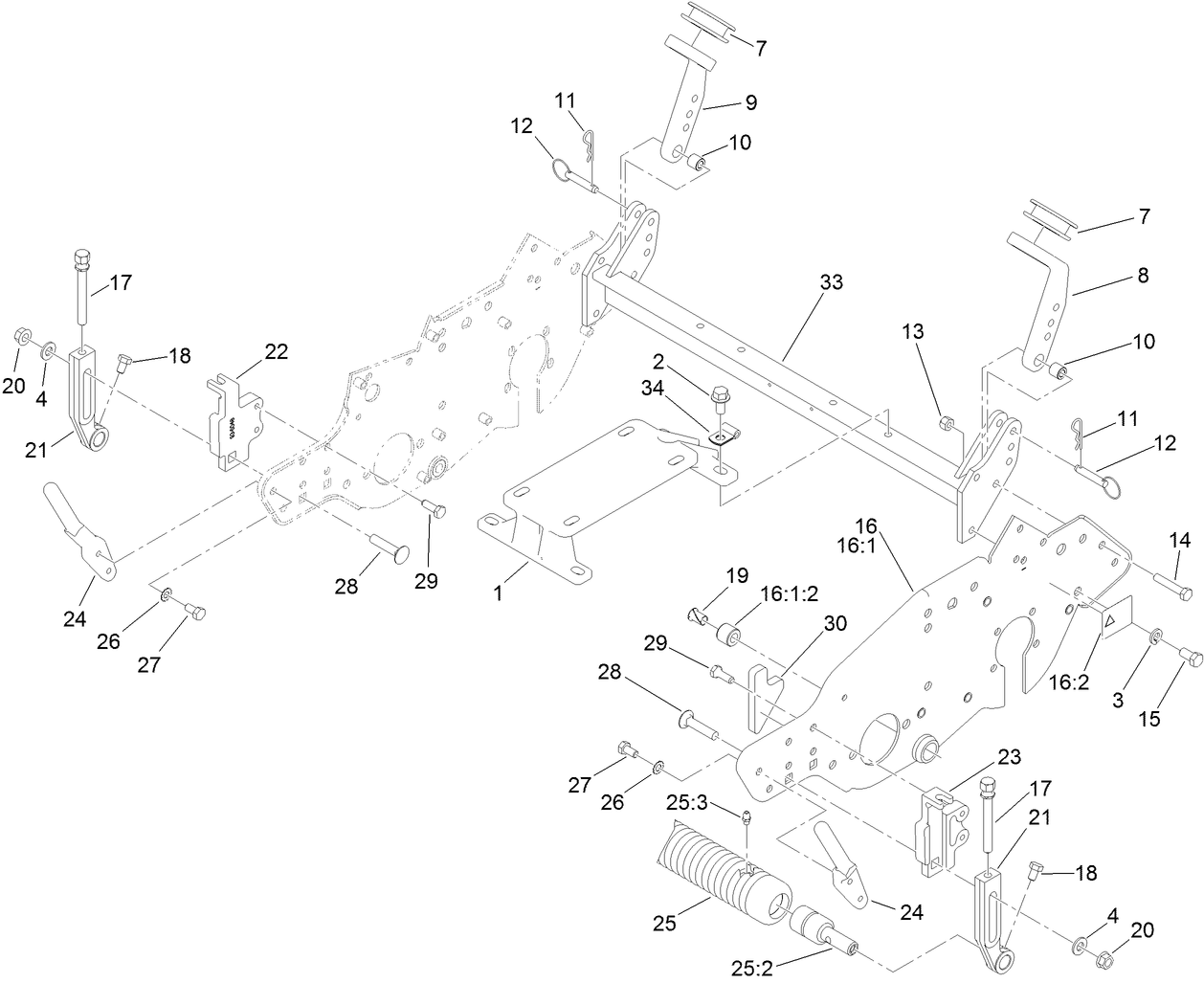 Engine Mount and Frame Assembly