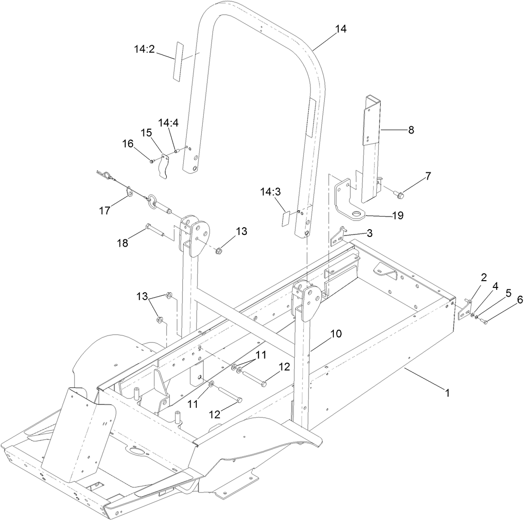 Frame and Roll-Over Protection System Assembly